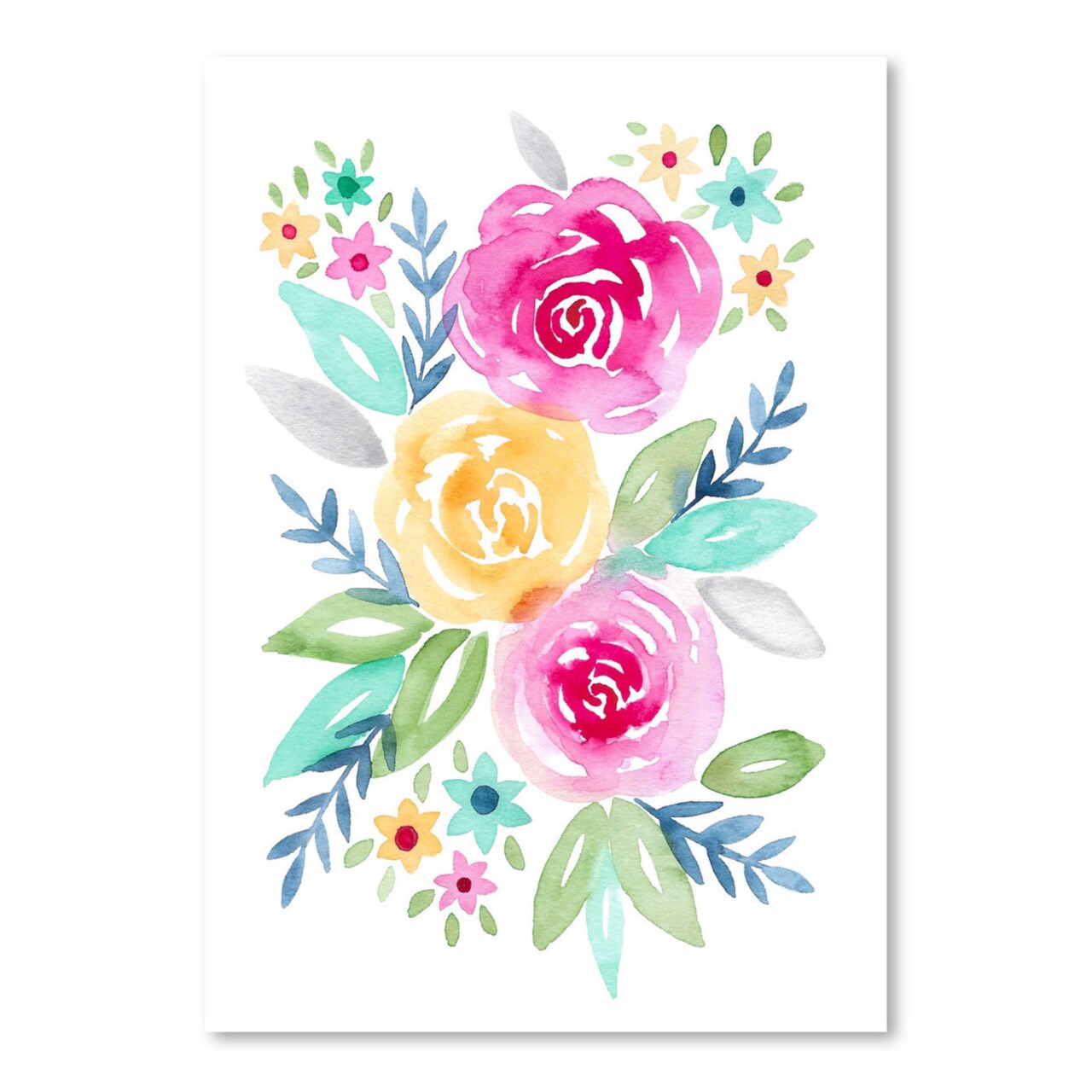 Watercolor Floral 7 by Lisa Nohren  Poster Art Print - Americanflat